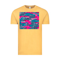 Vintage Mustard usa flag Vintage Tee - AdoDesignShop