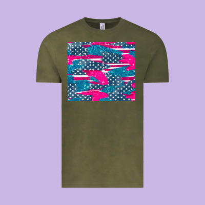 Usa Flag Vintage Tee Designed By Adodesignshop