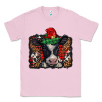 Bubblegum Pink christmas black and white baby cow Classic Tee - BarkalooDesign