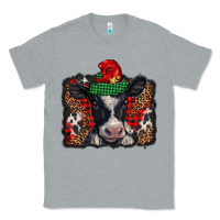 Heather Grey christmas black and white baby cow Classic Tee - BarkalooDesign