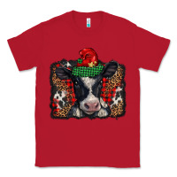 Red christmas black and white baby cow Classic Tee - BarkalooDesign