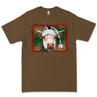 Cacao christmas cow with background Premium Tee - RanaPortraitStore