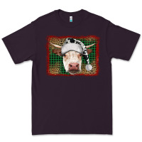 Plum christmas cow with background Premium Tee - RanaPortraitStore