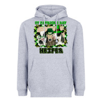Heather Grey St Patricks Day Heifer Heavyweight Hoodie - Bettercallsaul