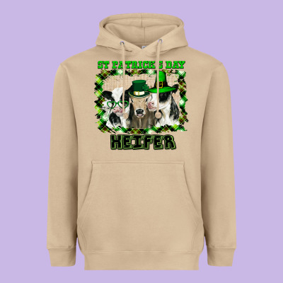 St Patricks Day Heifer Heavyweight Hoodie Designed By Bettercallsaul