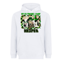 White St Patricks Day Heifer Heavyweight Hoodie - Bettercallsaul