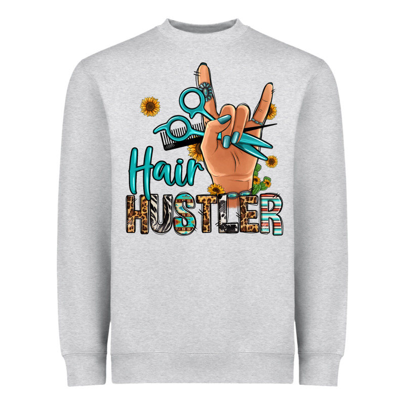 Hair Hustler Heavyweight Sweatshirt by Jasminsmagicworld | Teevron