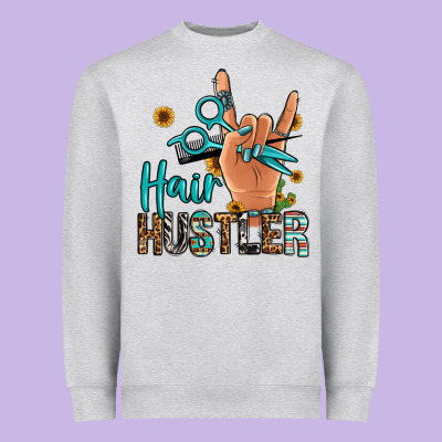 Hair Hustler Heavyweight Sweatshirt Designed By Jasminsmagicworld