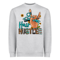 Heather Grey hair hustler Heavyweight Sweatshirt - Jasminsmagicworld