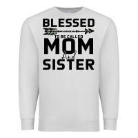 Dove Grey Blessed Mom And Sister Premium Sweatshirt - Bettercallsaul