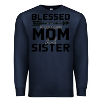 Navy Blessed Mom And Sister Premium Sweatshirt - Bettercallsaul