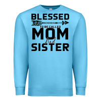Ocean Blue Blessed Mom And Sister Premium Sweatshirt - Bettercallsaul