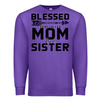 Purple Blessed Mom And Sister Premium Sweatshirt - Bettercallsaul