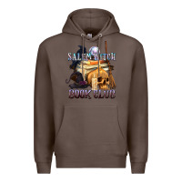 Coffee Salem Witch Book Club Premium Hoodie - texasbilliewilder