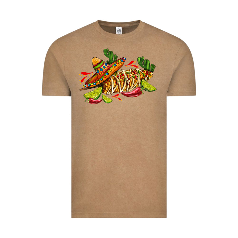 Mexican Elote Corn Sombrero Lime And  Cactus Vintage Tee by AdoDesignShop | Teevron