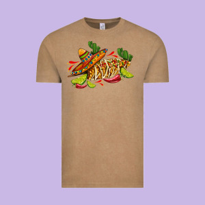 Mexican Elote Corn Sombrero Lime And  Cactus Vintage Tee Designed By Adodesignshop
