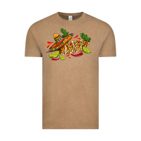 Vintage Coffee mexican elote corn sombrero lime and  cactus Vintage Tee - AdoDesignShop