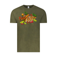 Vintage Olive mexican elote corn sombrero lime and  cactus Vintage Tee - AdoDesignShop
