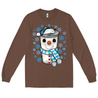 Chestnut snowman coffee cup Long Sleeve Tee - JahusDesignShop