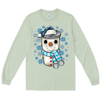 Matcha snowman coffee cup Long Sleeve Tee - JahusDesignShop
