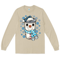 Snowman Coffee Cup Long Sleeve Tee | Teevron