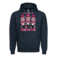 Navy nuts about  christmas Zipper Hoodie - MaliasSmallBusiness