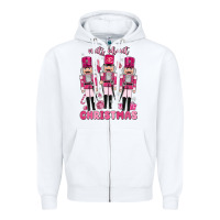 White nuts about  christmas Zipper Hoodie - MaliasSmallBusiness