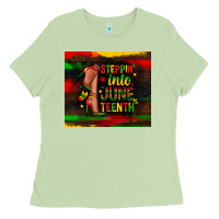 Matcha steppin into juneteenth Ladies Tee - Zillion Design Studio
