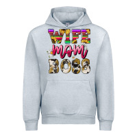 Heather Grey Wife mom boss daisy Mother's Day Urban Hoodie - HowdyJamesFarm