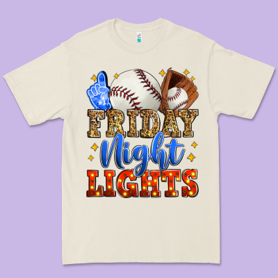 Friday Night Lights Baseball Premium Tee Designed By Zillion Design Studio