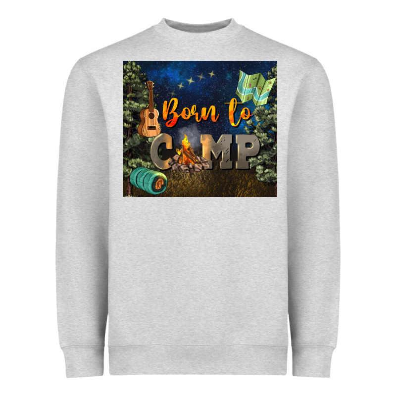 Born To Camp Heavyweight Sweatshirt by NancyCooperArtShop | Teevron