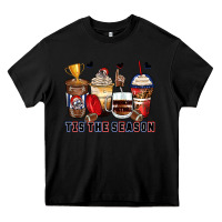 Black tis' the season american football coffee cups Heavy Core Tee - Zillion Design Studio