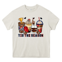Cream tis' the season american football coffee cups Heavy Core Tee - Zillion Design Studio