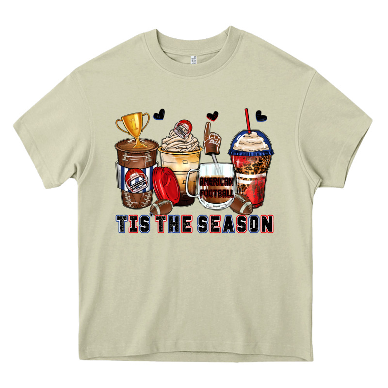 Tis' The Season American Football Coffee Cups Heavy Core Tee by Zillion Design Studio | Teevron