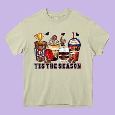 Tis' The Season American Football Coffee Cups Heavy Core Tee Designed By Zillion Design Studio