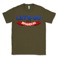 Army Green Let's Go Brandon Classic Tee - Jasminsmagicworld