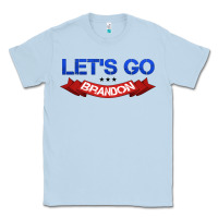 Dusty Blue Let's Go Brandon Classic Tee - Jasminsmagicworld