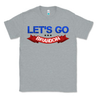 Heather Grey Let's Go Brandon Classic Tee - Jasminsmagicworld