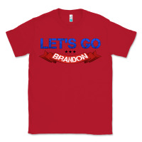 Red Let's Go Brandon Classic Tee - Jasminsmagicworld