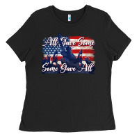 Black all gave some some gave all tbw Ladies Tee - texasbilliewilder