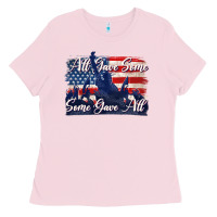 Bubblegum Pink all gave some some gave all tbw Ladies Tee - texasbilliewilder