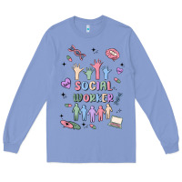 Colony Blue social worker Long Sleeve Tee - MaliasSmallBusiness