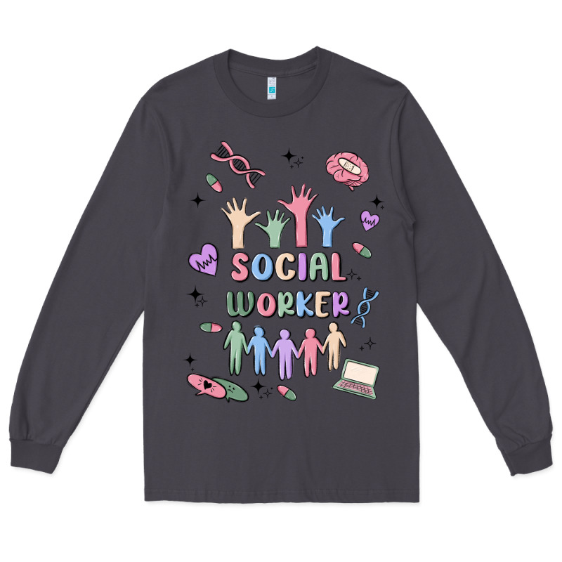 Social Worker Long Sleeve Tee by MaliasSmallBusiness | Teevron