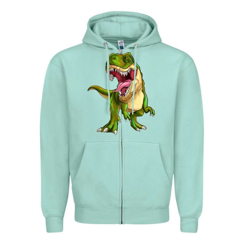 T-rex Zipper Hoodie by MaliasSmallBusiness | Teevron