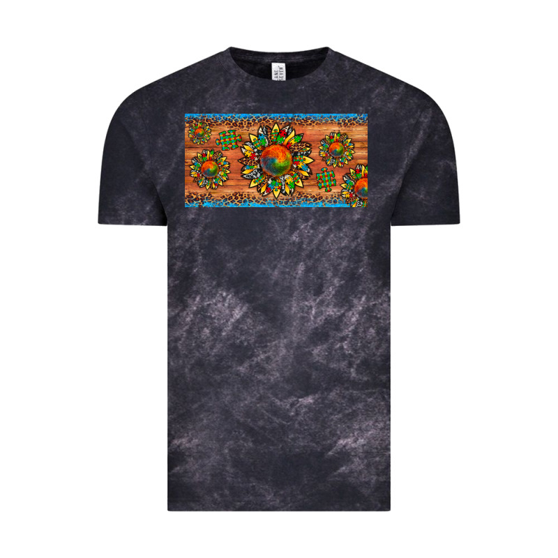 Autism Awareness Sunflower Puzzle License Plate Vintage Tee by Artiststas | Teevron