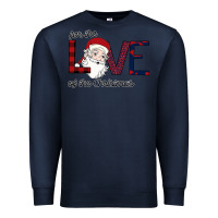 Navy For The Love Of The Christmas Premium Sweatshirt - Bettercallsaul