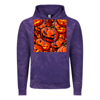 Cloud Purple halloween pumpkin seamless pattern Vintage Hoodie - BundleAndBundleShop