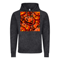 Vintage Arctic halloween pumpkin seamless pattern Vintage Hoodie - BundleAndBundleShop