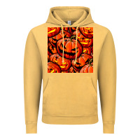 Vintage Mustard halloween pumpkin seamless pattern Vintage Hoodie - BundleAndBundleShop