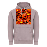 Vintage Zinc halloween pumpkin seamless pattern Vintage Hoodie - BundleAndBundleShop